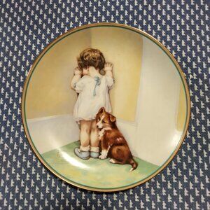 "In Disgrace" Collector's Plate by Bessie Pease Gutmann c1985